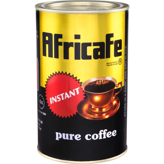 Africafe der Instant-Kaffee aus Tansania in der 250 Gramm Dose wiederverschliessbar